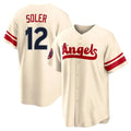 MATTH LA.Angels #12 Jorge Soler Player Cream City Connect Home Stitched Jerseys