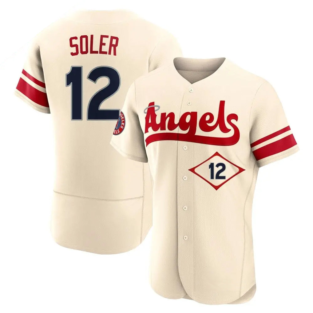 MATTH LA.Angels #12 Jorge Soler Player Cream City Connect Limited ELite Home Stitched Jerseys