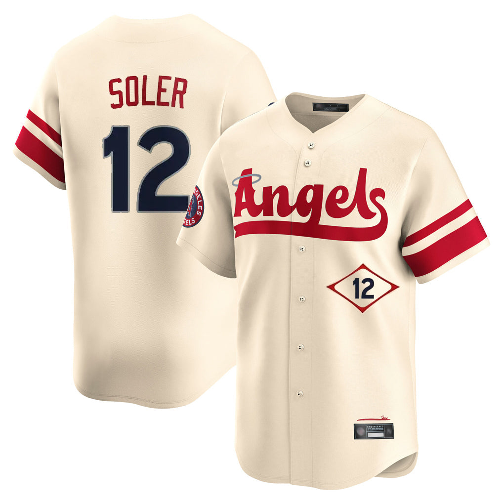 MATTH LA.Angels #12 Jorge Soler Player Cream City Connect Limited Home Stitched Jerseys