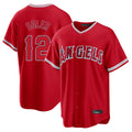 MATTH LA.Angels #12 Jorge Soler Player Red Home Game Stitched Jerseys