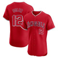 MATTH LA.Angels #12 Jorge Soler Player Red Home Limited Elite Stitched Jerseys