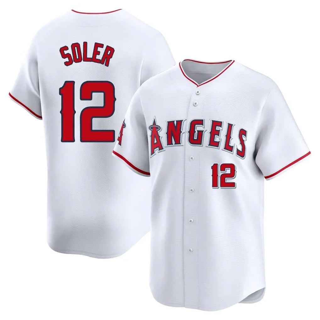 MATTH LA.Angels #12 Jorge Soler Player White Limited Home Stitched Jerseys