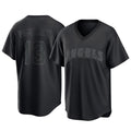 MATTH LA.Angels #13 Drew Pomeranz Player Black Pitch Fashion T-shirt Stitched Jerseys