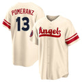 MATTH LA.Angels #13 Drew Pomeranz Player Cream City Connect Home Stitched Jerseys