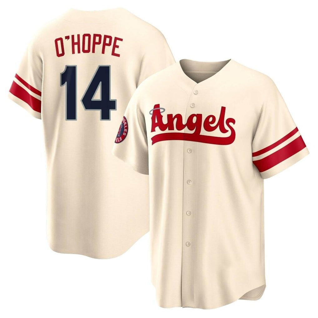 MATTH LA.Angels #14 Logan O'Hoppe Player Cream City Connect Home Stitched Jerseys