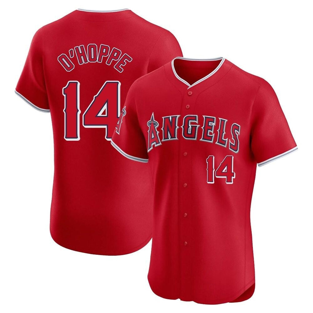 MATTH LA.Angels #14 Logan O'Hoppe Player Red Home Limited Elite Stitched Jerseys