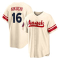 MATTH LA.Angels #16 Yusei Kikuchi Player Cream City Connect Home Stitched Jerseys