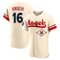 MATTH LA.Angels #16 Yusei Kikuchi Player Cream City Connect Limited ELite Home Stitched Jerseys