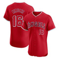 MATTH LA.Angels #16 Yusei Kikuchi Player Red Home Limited Elite Stitched Jerseys