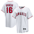MATTH LA.Angels #16 Yusei Kikuchi Player White Home Game Stitched Jerseys