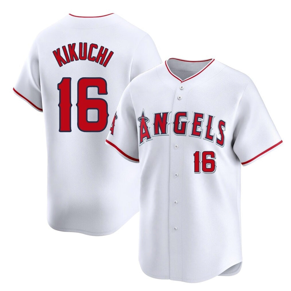 MATTH LA.Angels #16 Yusei Kikuchi Player White Limited Home Stitched Jerseys