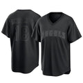MATTH LA.Angels #18 Nolan Schanuel Player Black Pitch Fashion T-shirt Stitched Jerseys