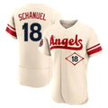 MATTH LA.Angels #18 Nolan Schanuel Player Cream City Connect Limited ELite Home Stitched Jerseys