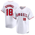 MATTH LA.Angels #18 Nolan Schanuel Player White Limited Home Stitched Jerseys