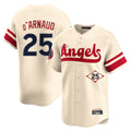 MATTH LA.Angels #25 Travis d'Arnaud Player Cream City Connect Limited Home Stitched Jerseys