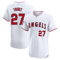 MATTH LA.Angels #27 Mike Trout Player White Limited Elite Stitched Home Jerseys