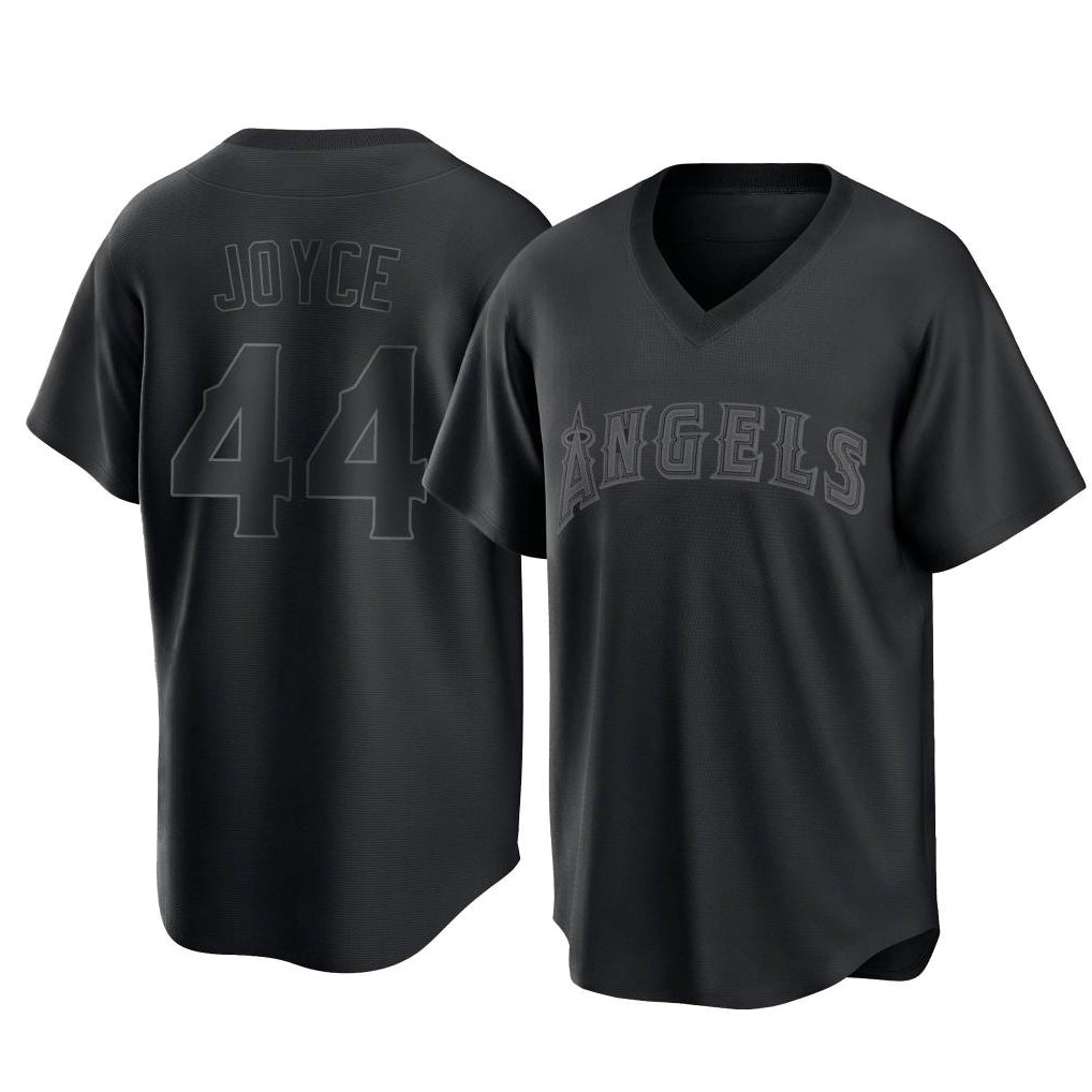 MATTH LA.Angels #44 Ben Joyce Player Black Pitch Fashion T-shirt Stitched Jerseys