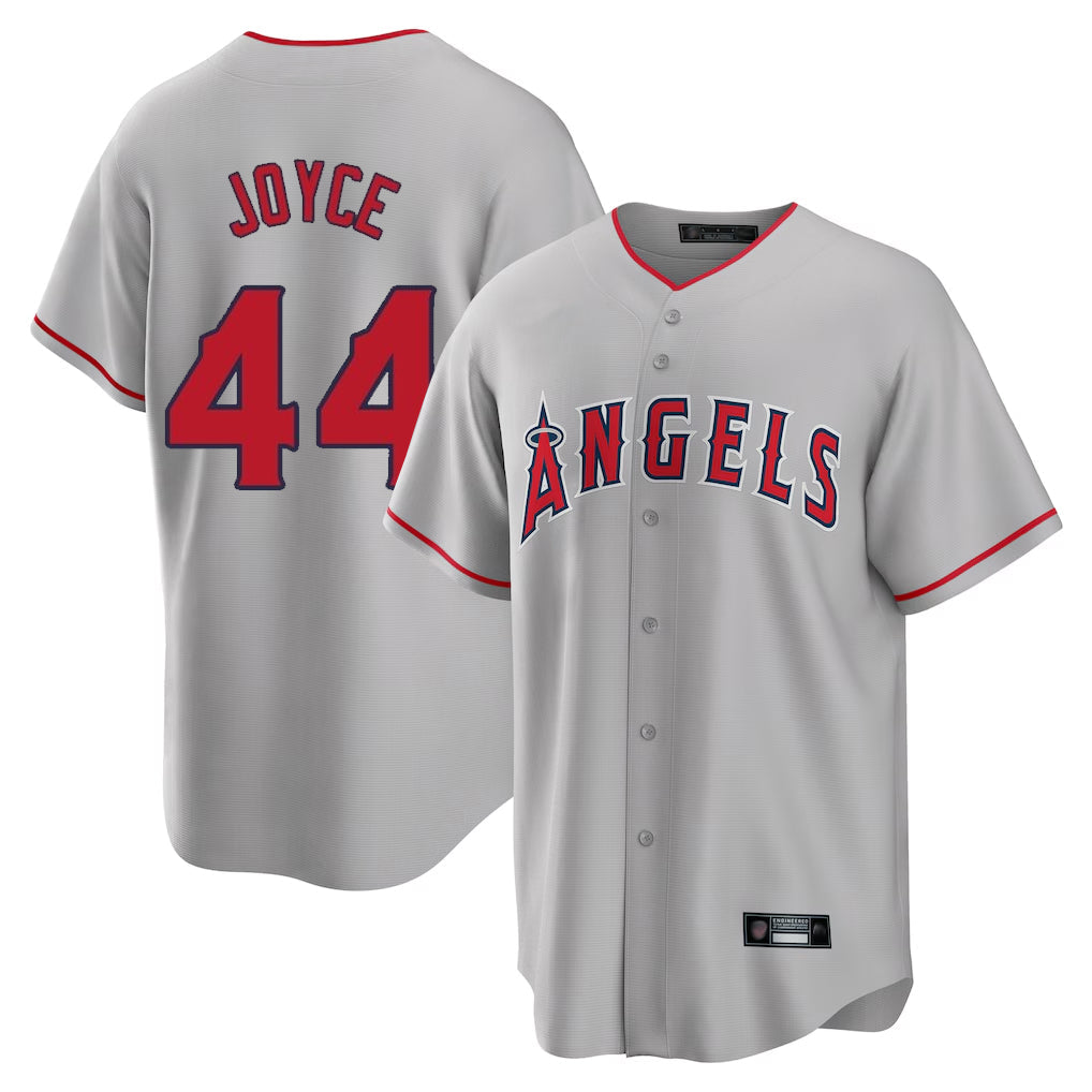 MATTH LA.Angels #44 Ben Joyce Player Gray Home Game Stitched Jerseys