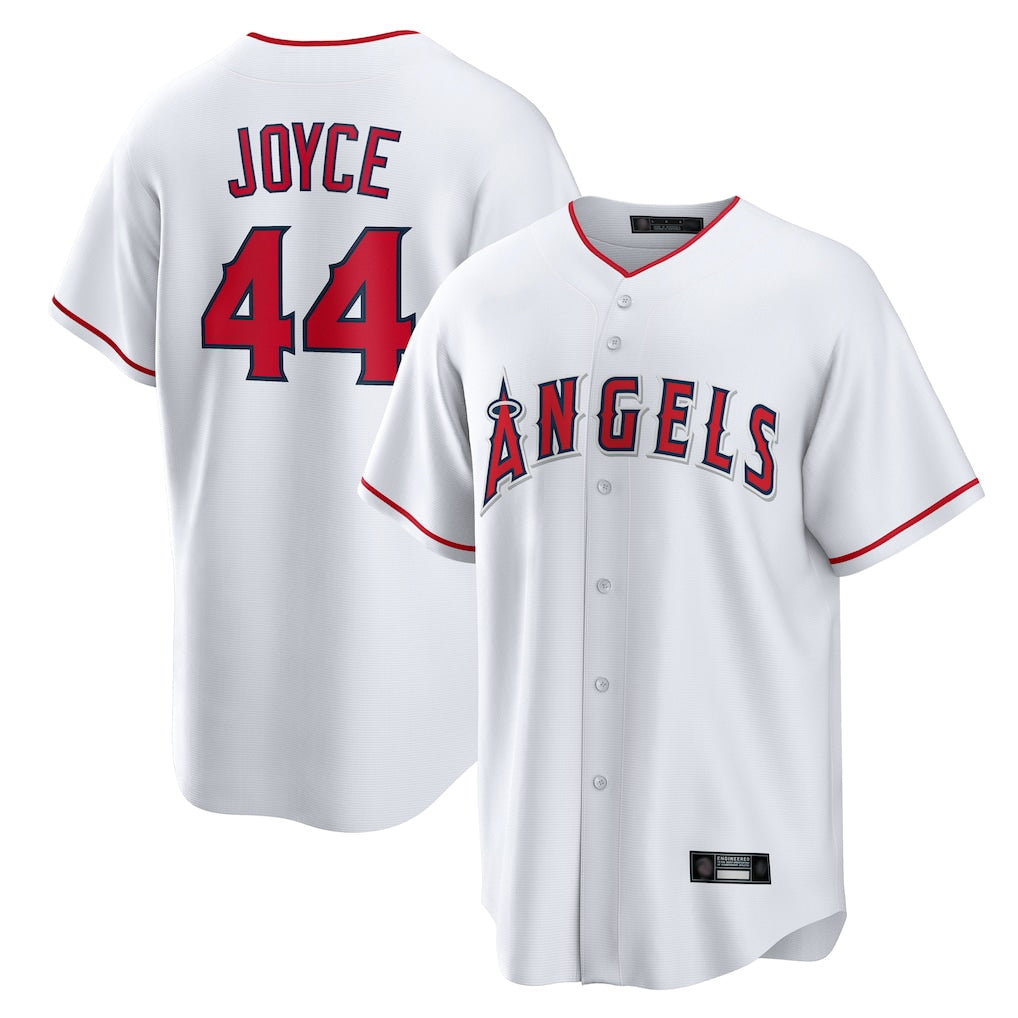 MATTH LA.Angels #44 Ben Joyce Player White Home Game Stitched Jerseys