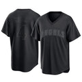 MATTH LA.Angels #4 Christian Moore Player Black Pitch Fashion T-shirt Stitched Jerseys