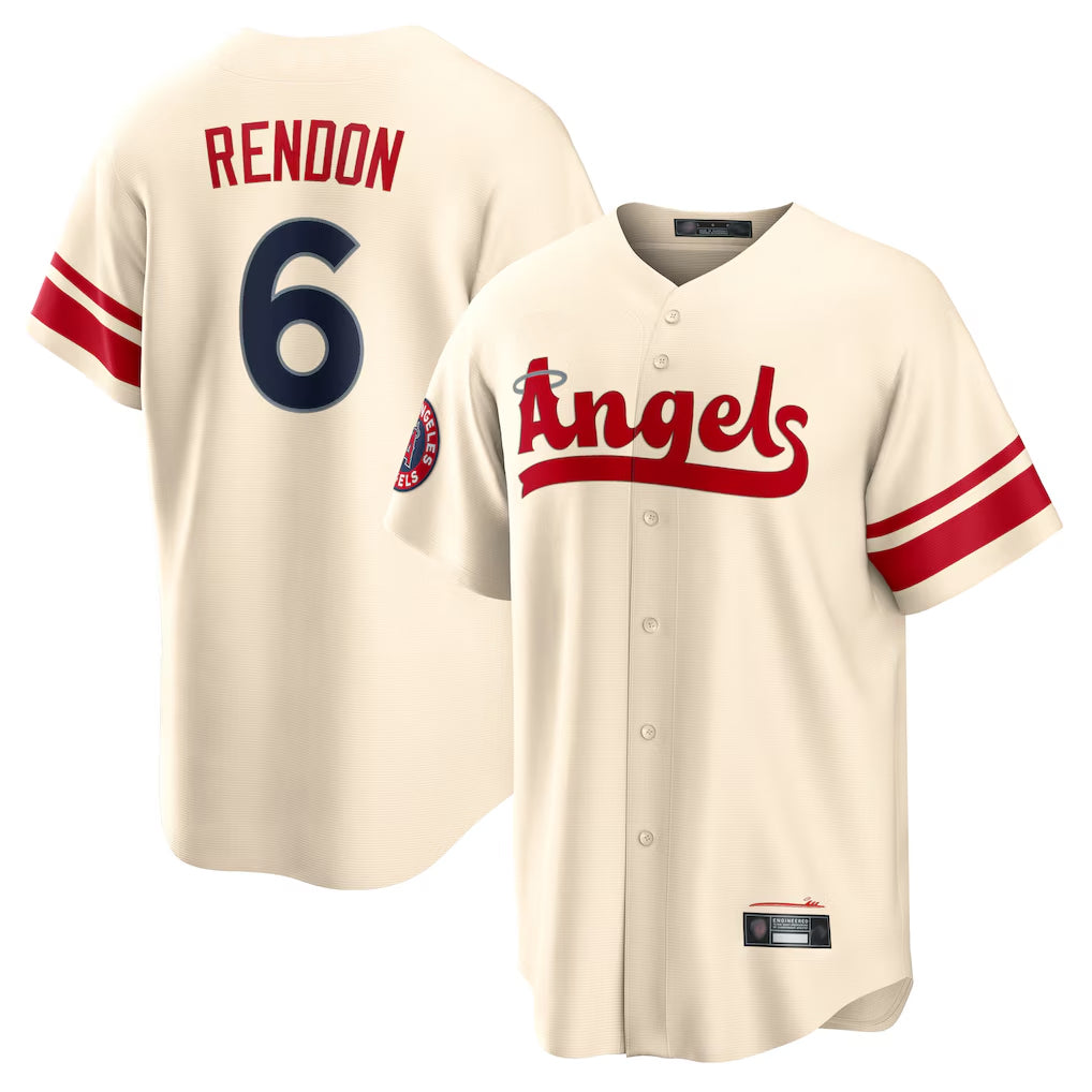 MATTH LA.Angels #6 Anthony Rendon Player Cream City Connect Home Stitched Jerseys