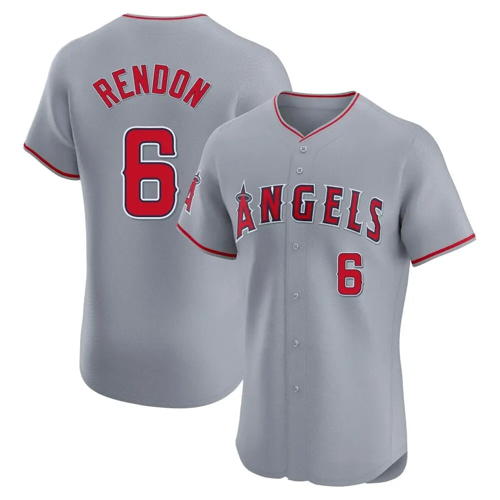 MATTH LA.Angels #6 Anthony Rendon Player Gray Home Limited Elite Stitched Jerseys