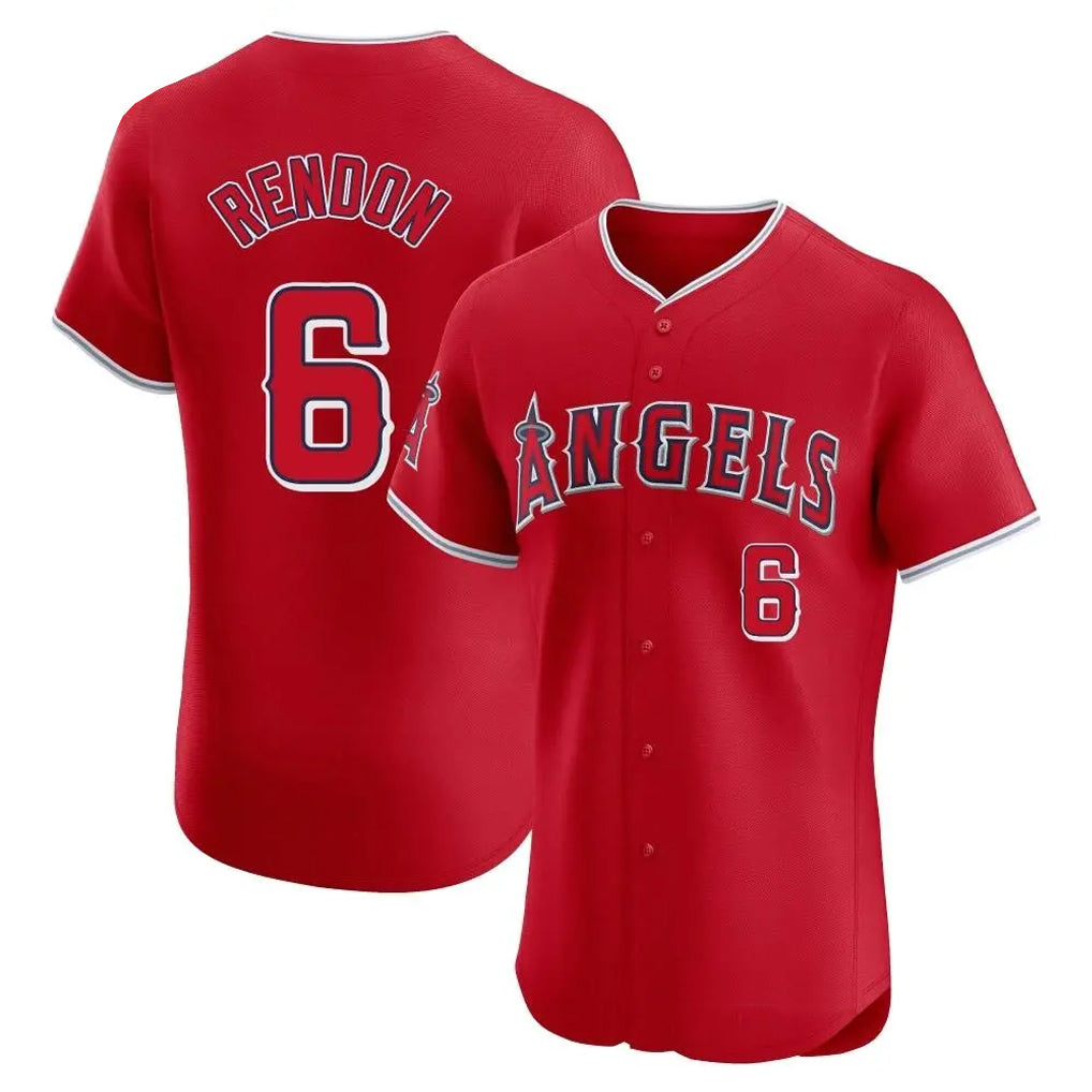 MATTH LA.Angels #6 Anthony Rendon Player Red Home Limited Elite Stitched Jerseys