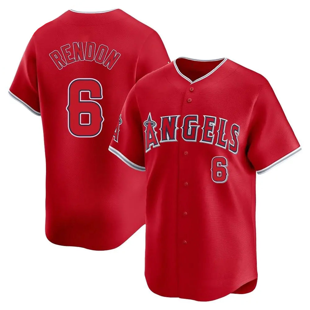 MATTH LA.Angels #6 Anthony Rendon Player Red Home Limited Stitched Jerseys