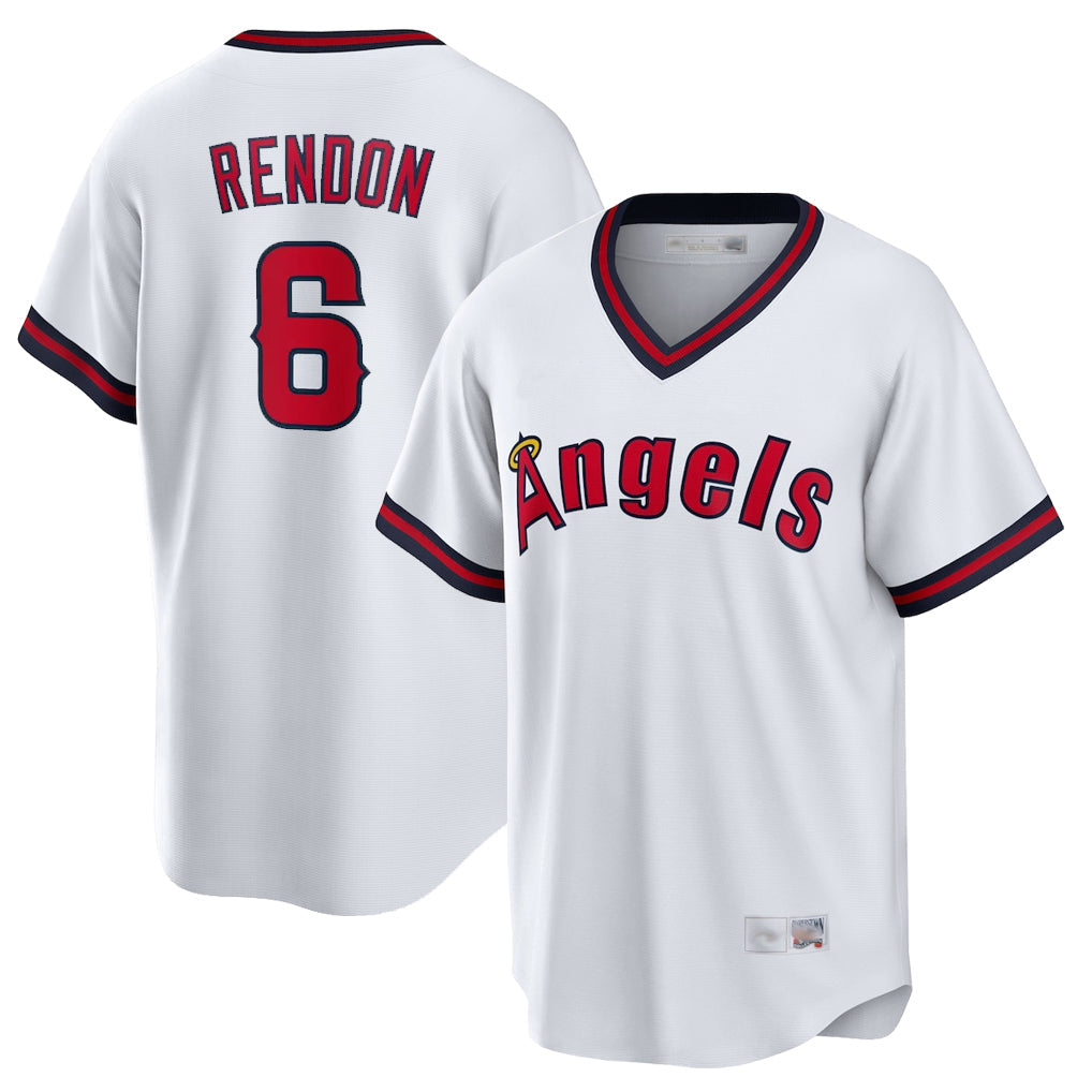 MATTH LA.Angels #6 Anthony Rendon Player White T-shirt Home Game Stitched Jerseys