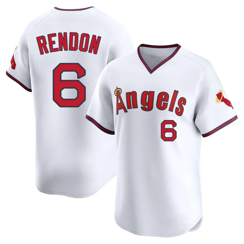 MATTH LA.Angels #6 Anthony Rendon Player White T-shirt Home Limited Stitched Jerseys