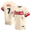 MATTH LA.Angels #7 Jo Adell Player Cream City Connect Limited Home Stitched Jerseys