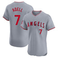 MATTH LA.Angels #7 Jo Adell Player Gray Home Limited Elite Stitched Jerseys