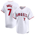 MATTH LA.Angels #7 Jo Adell Player White Limited Home Stitched Jerseys