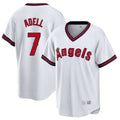 MATTH LA.Angels #7 Jo Adell Player White T-shirt Home Game Stitched Jerseys