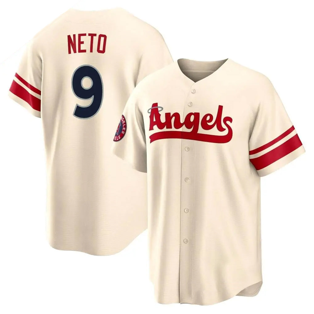 MATTH LA.Angels #9 Zach Neto Player Cream City Connect Home Stitched Jerseys