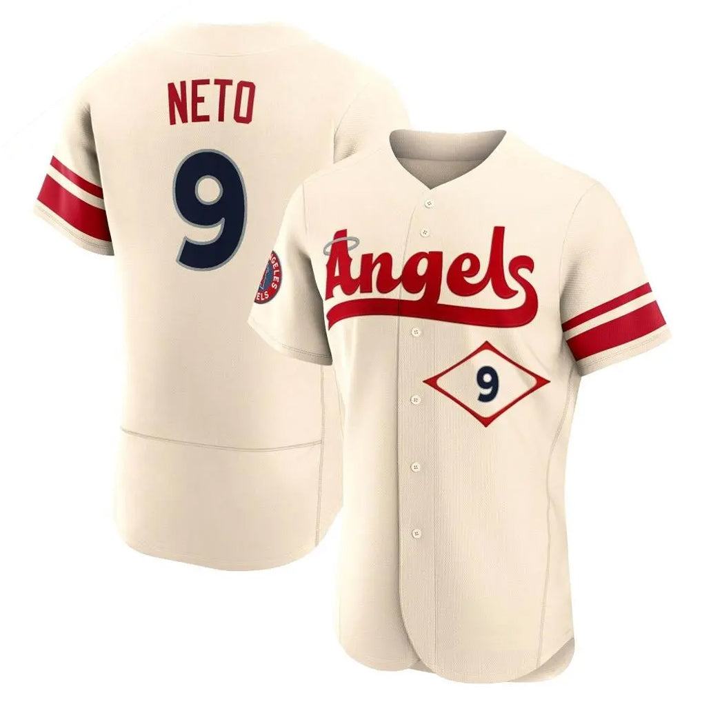 MATTH LA.Angels #9 Zach Neto Player Cream City Connect Limited ELite Home Stitched Jerseys