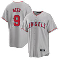 MATTH LA.Angels #9 Zach Neto Player Gray Home Game Stitched Jerseys