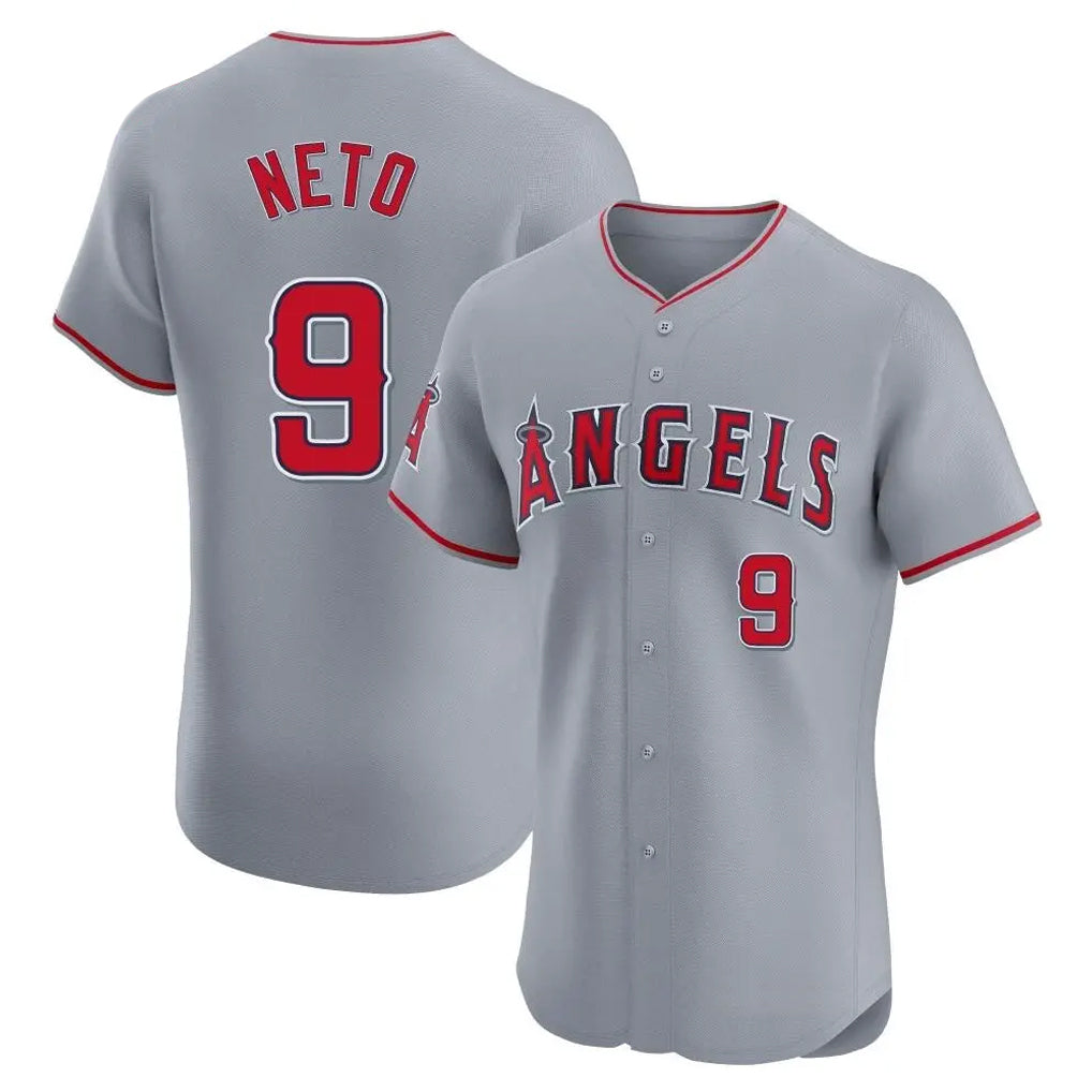 MATTH LA.Angels #9 Zach Neto Player Gray Home Limited Elite Stitched Jerseys