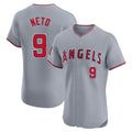 MATTH LA.Angels #9 Zach Neto Player Gray Home Limited Elite Stitched Jerseys