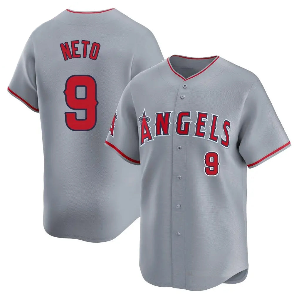 MATTH LA.Angels #9 Zach Neto Player Gray Home Limited Stitched Jerseys
