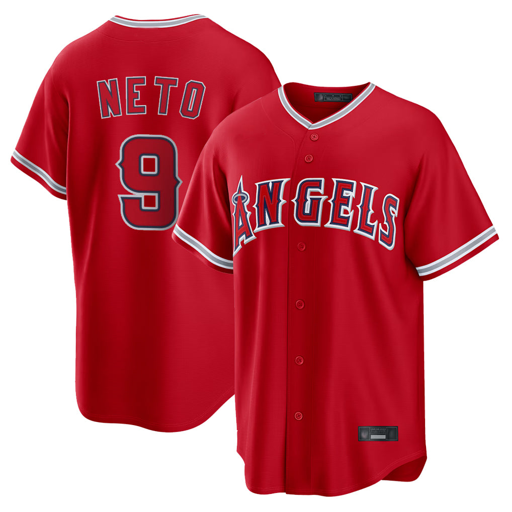 MATTH LA.Angels #9 Zach Neto Player Red Home Game Stitched Jerseys