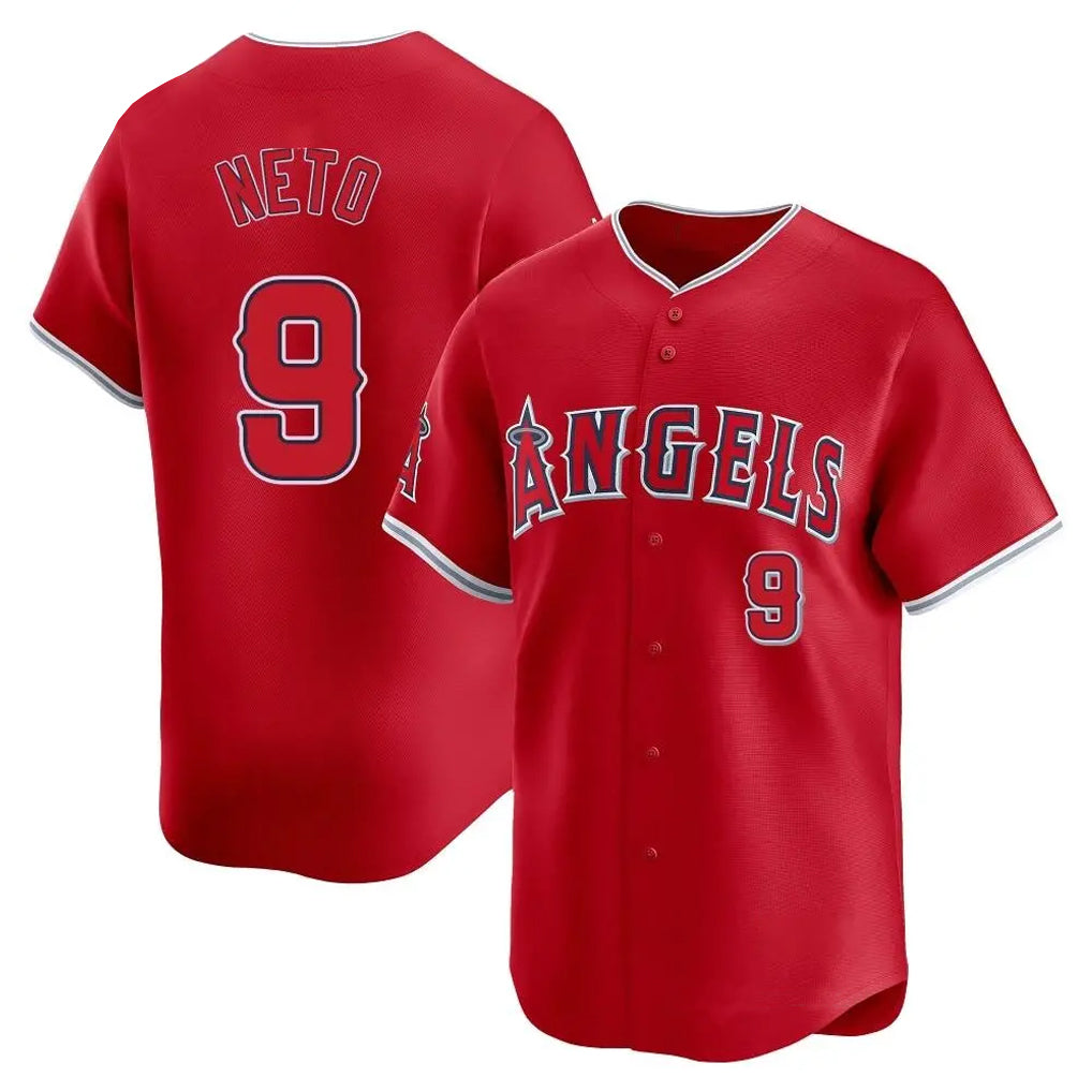 MATTH LA.Angels #9 Zach Neto Player Red Home Limited Stitched Jerseys