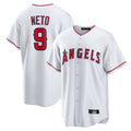 MATTH LA.Angels #9 Zach Neto Player White Home Game Stitched Jerseys