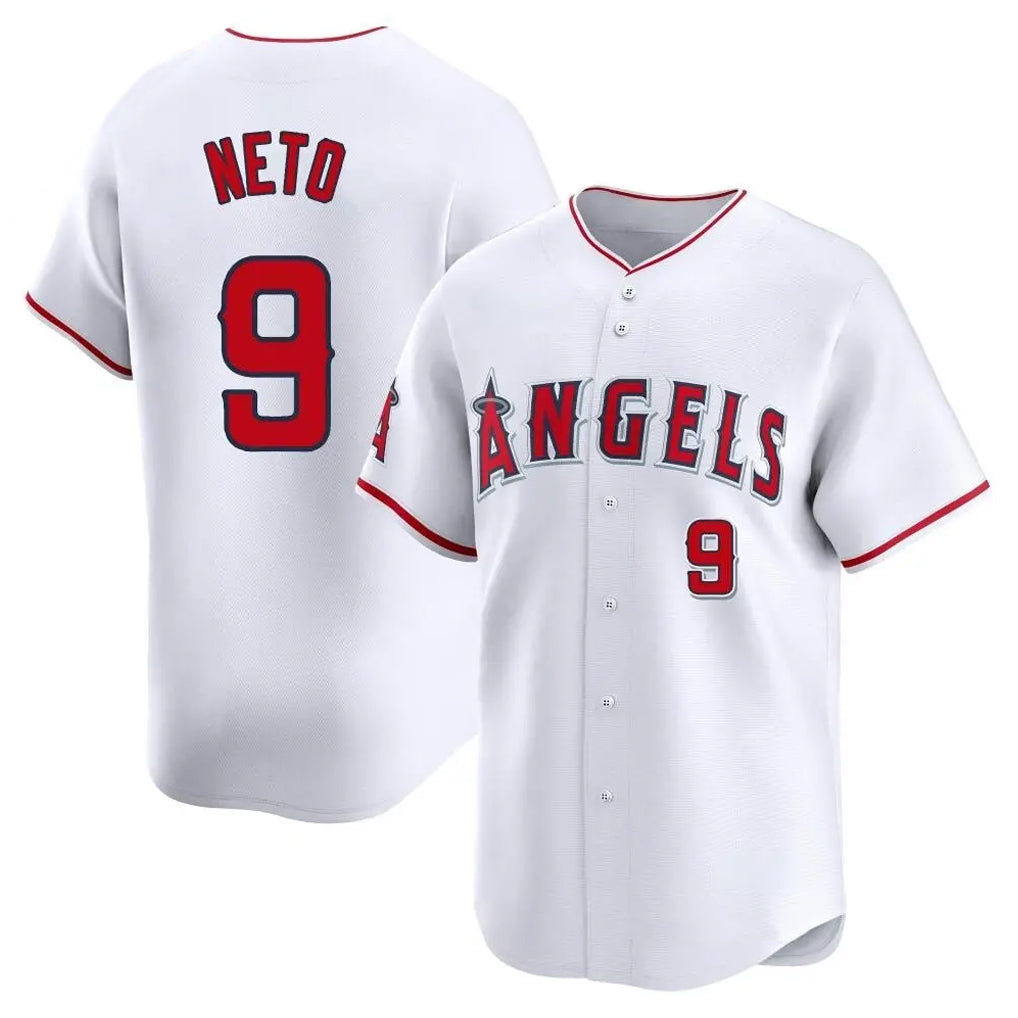 MATTH LA.Angels #9 Zach Neto Player White Limited Home Stitched Jerseys