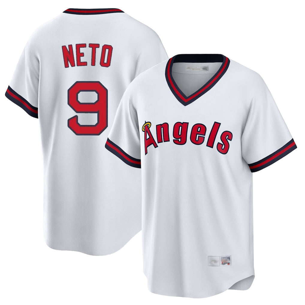 MATTH LA.Angels #9 Zach Neto Player White T-shirt Home Game Stitched Jerseys
