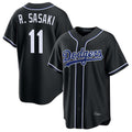 MATTH LA.Dodgers #11 Roki Sasaki Player Black Carbon Limited Home Stitched Jerseys
