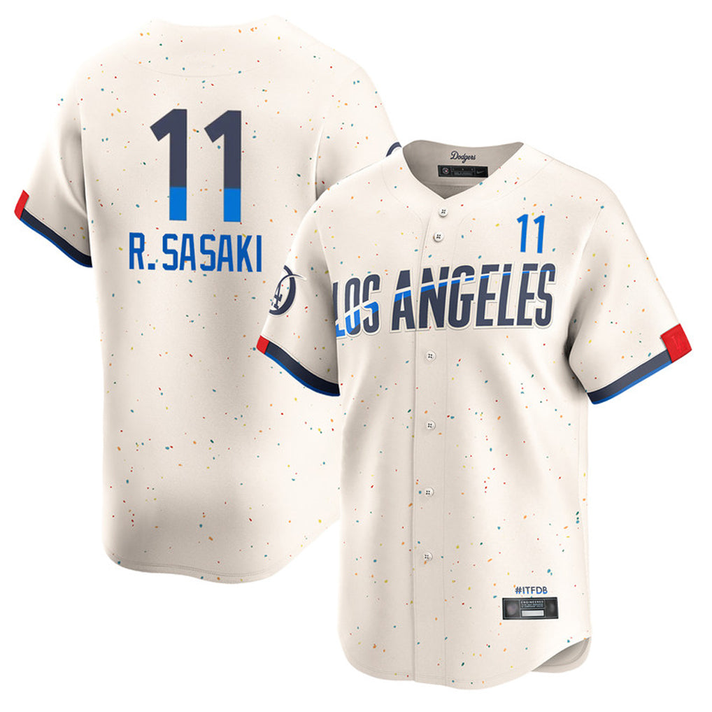 MATTH LA.Dodgers #11 Roki Sasaki Player Cream City Connect Limited Home Stitched Jerseys