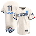 MATTH LA.Dodgers #11 Roki Sasaki Player Cream World Series City Connect Limited Home Stitched Jerseys