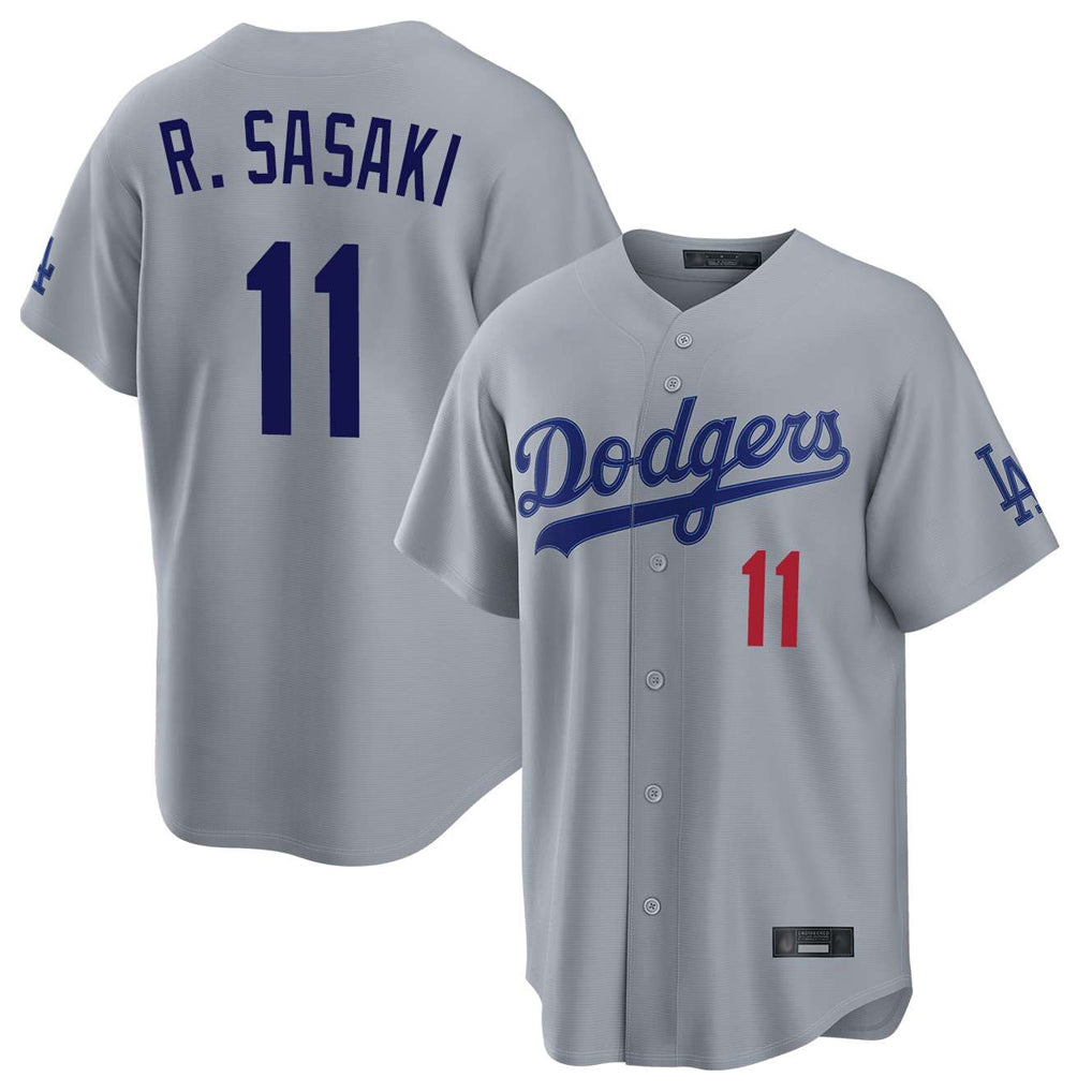 MATTH LA.Dodgers #11 Roki Sasaki Player Gray Game Limited Home Stitched Jerseys