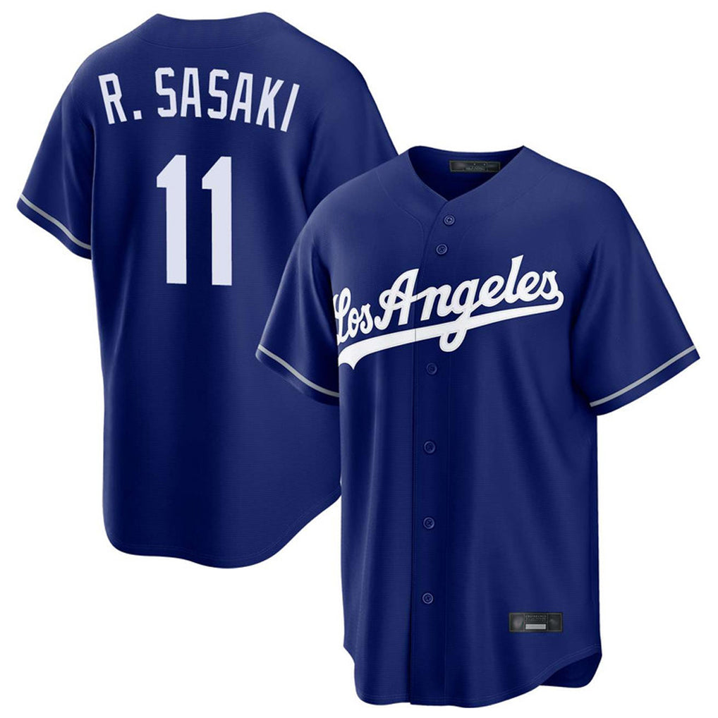 MATTH LA.Dodgers #11 Roki Sasaki Player Royal Game Stitched Jerseys